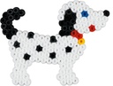 Blister 450 beads color + placa Placa perro pequeño + papel de planchado