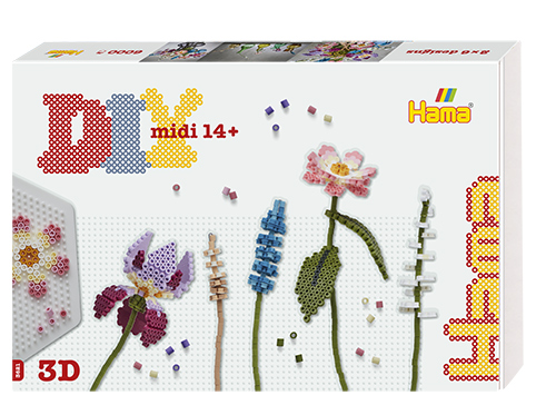 Kit Hama Beads Midi Hama Art : Ramo de flores