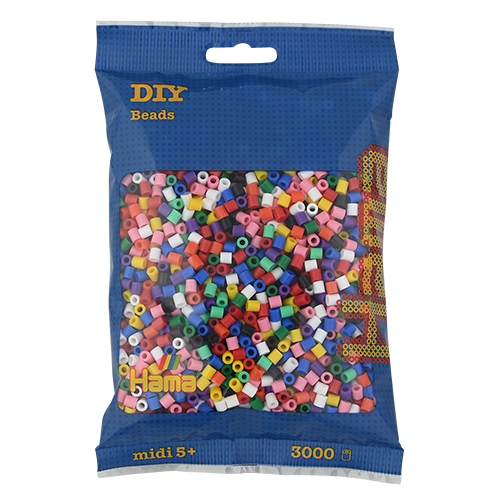 Hama midi mix 00 (10 colores) 3000 piezas