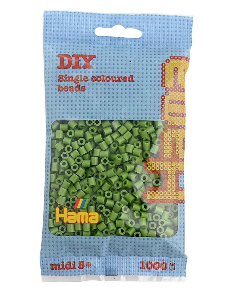 Hama midi verde oliva 1000 piezas