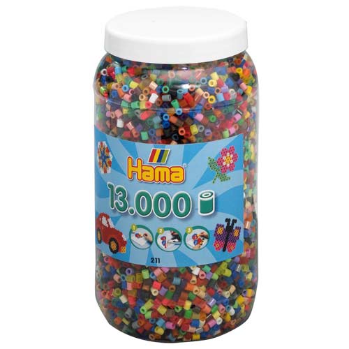 Hama midi mix 68 (50 colores) 13000 piezas