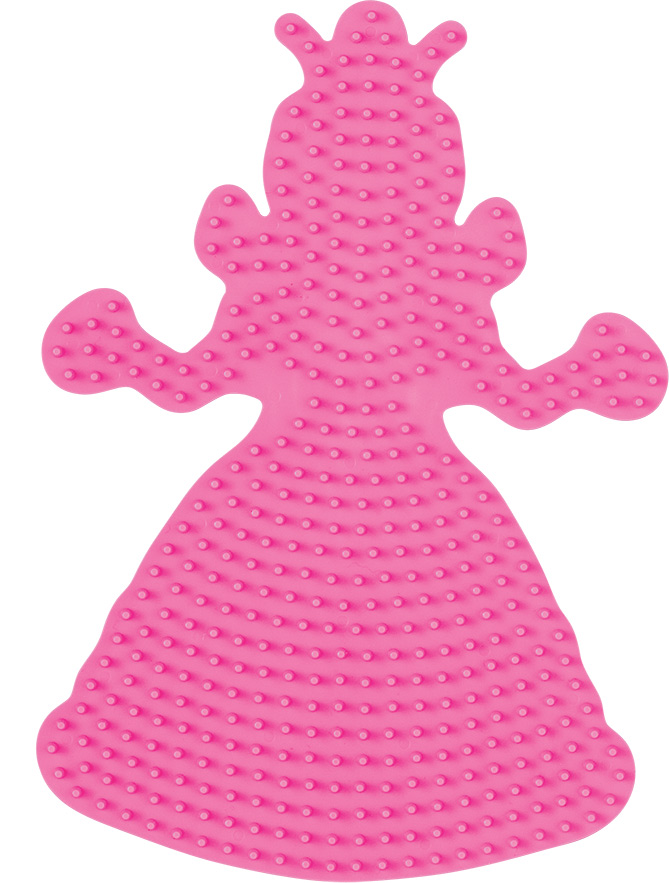 Placa / Pegboard princesa para Hama midi color rosa pastel