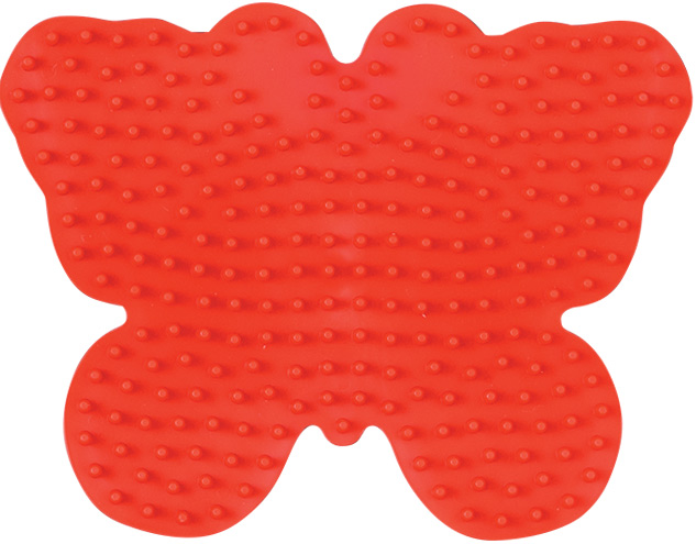 Placa / Pegboard mariposa para Hama midi color rojo