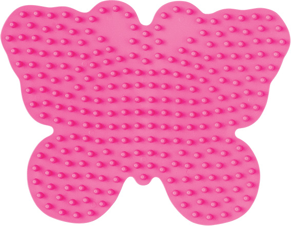 Placa / Pegboard mariposa para Hama midi rosa pastel