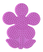 Placa / Pegboard flor para Hama midi color rosa pastel