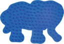 Placa / Pegboard elefante pequeño para Hama midi color azul claro