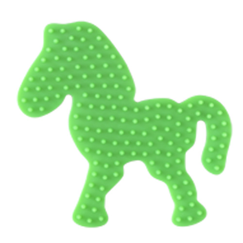  Placa / Pegboard poni para Hama midi color verde fluorescente
