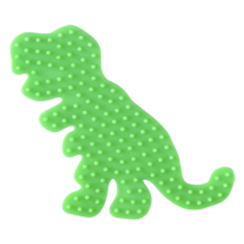  Placa / Pegboard dinosaurio para Hama midi color verde fluorescente