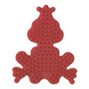  Placa / Pegboard rana pequeña para Hama midi color rojo