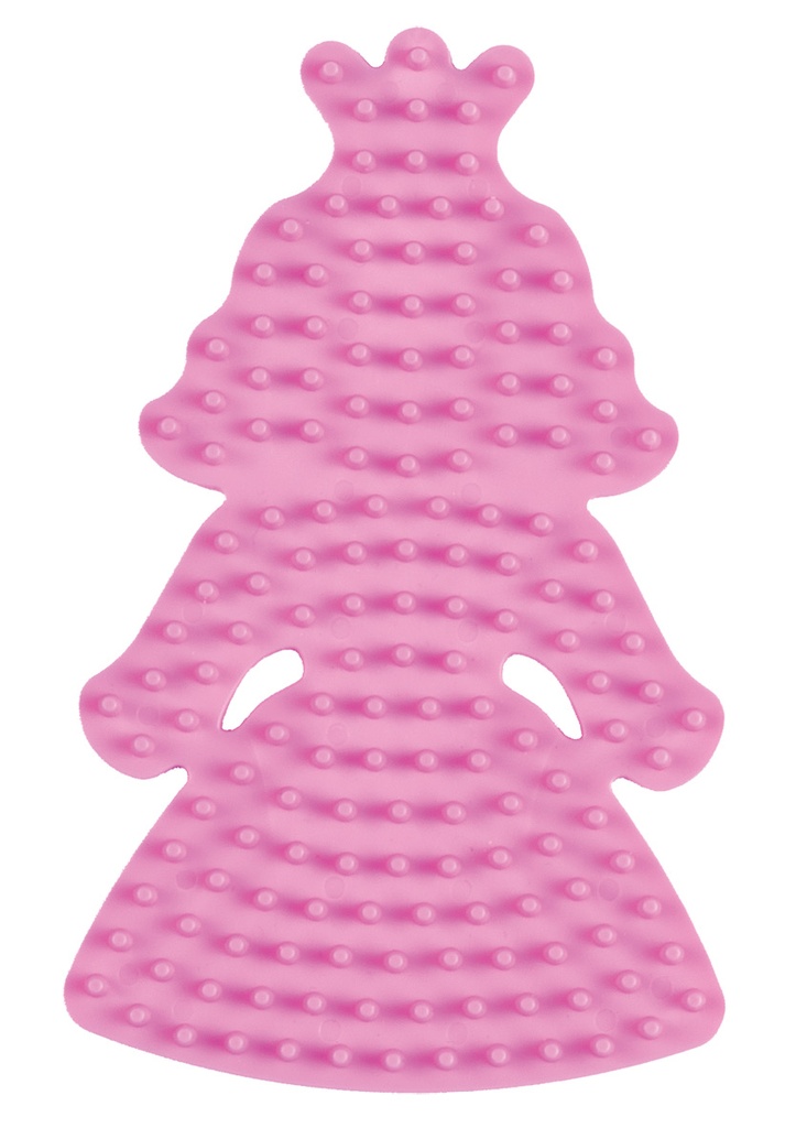  Placa / Pegboard princesa pequeña para Hama midi color rosa pastel
