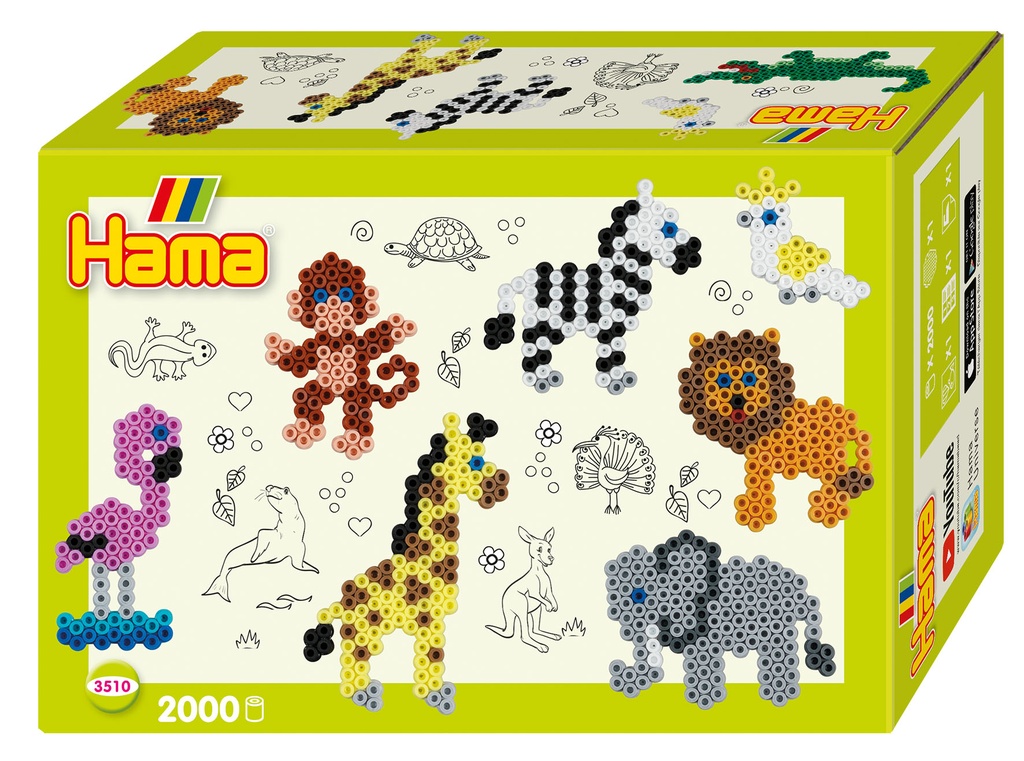 Kit Hama Beads Midi animales de Zoo (3510)