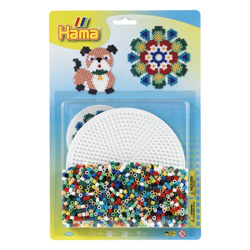 Blister 1100 beads + placa circular grande + papel 