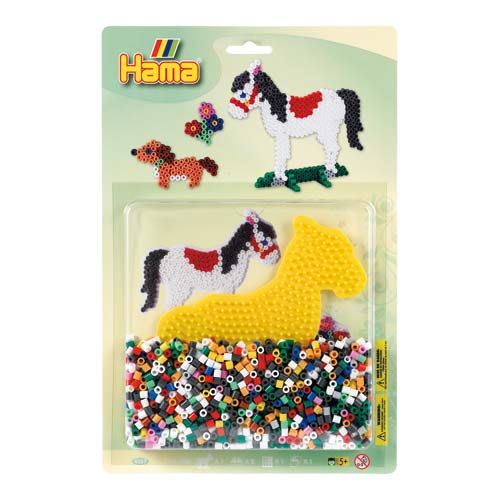 Blister 1100 beads + placa caballo + papel