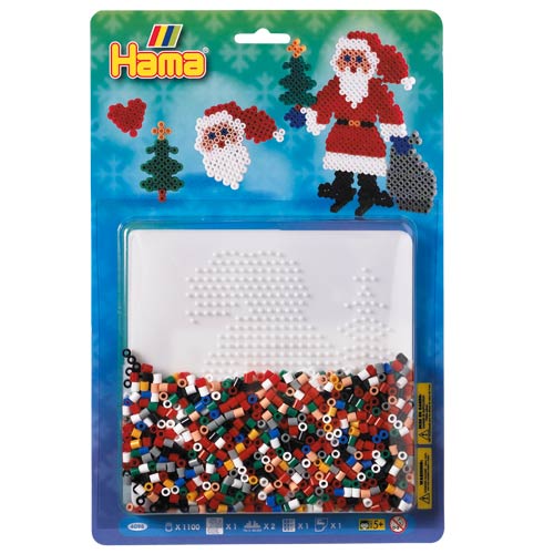 Blister Hama Beads Midi 1100 beads Santa Claus