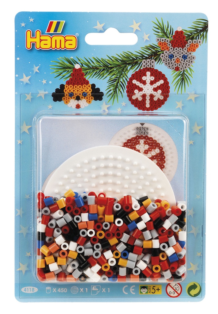 Blister 450 beads + placa circular pequeña + papel de planchado