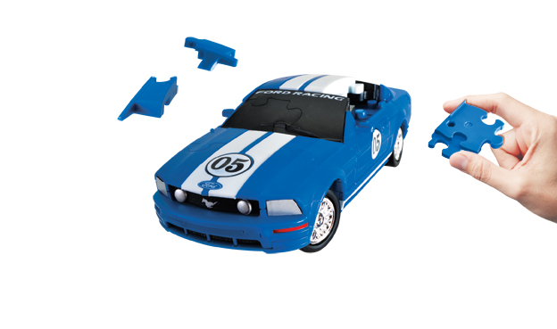 E3D Ford Mustang FR500C - Azul