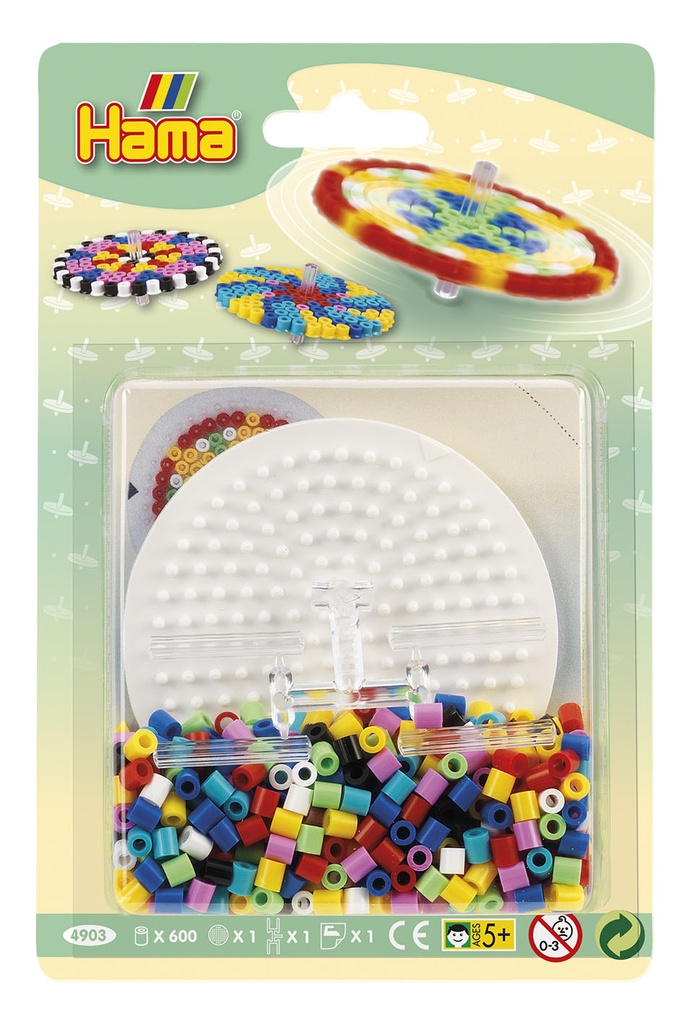 Blister 600 beads + placa circular pequeña + conector + papel