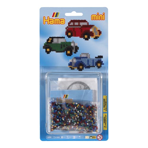 Blister Hama Beads Mini coches clásicos
