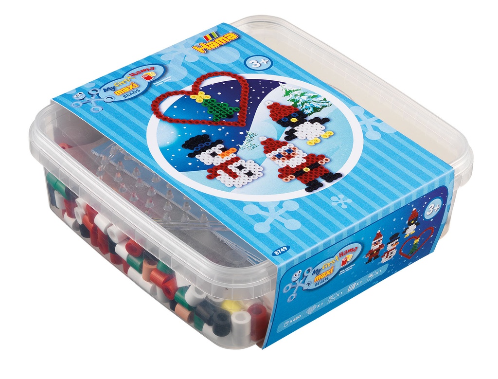 Set Maxi beads y pegboards con caja de plástico
