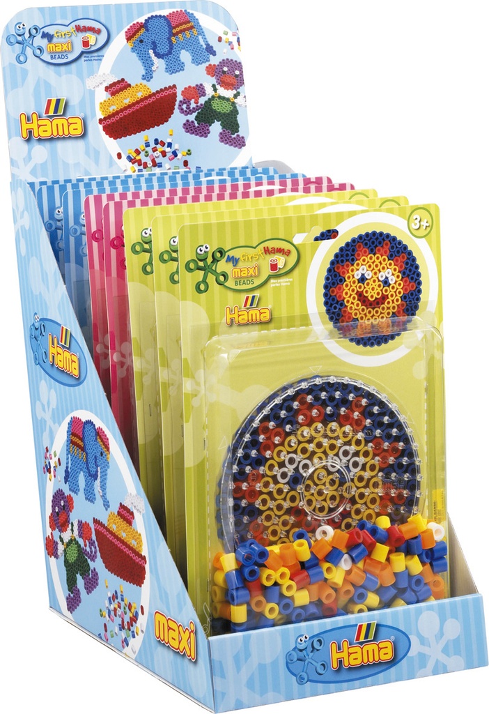 Expositor surtido -  Blister Maxi 250 beads y placa/pegboard