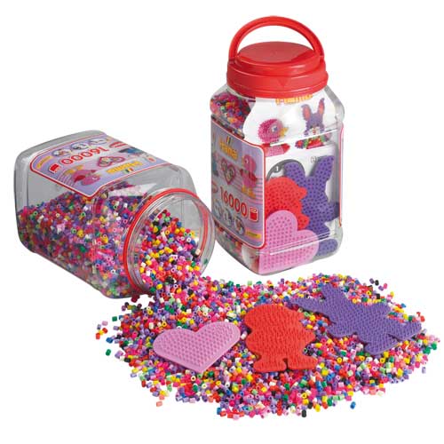 Bote 16.000 beads y 3 placas/pegboards (2061)