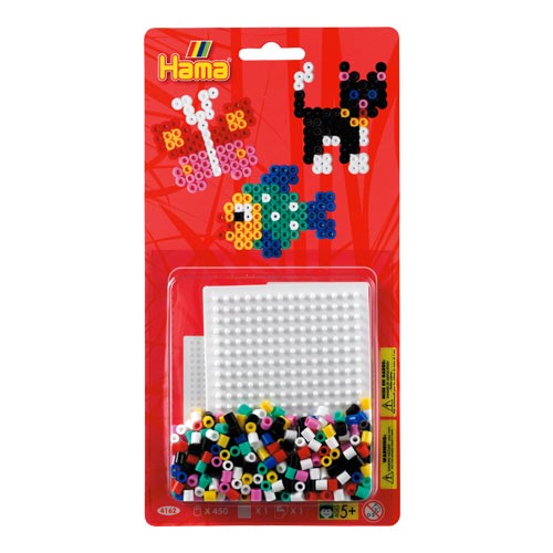 Blister 450 beads + placa cuadrada pequeña + papel de planchado