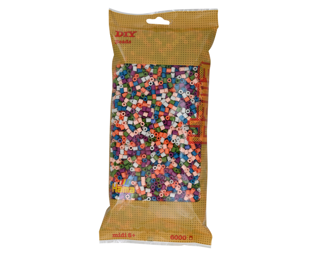 Hama midi mix 58 (6 colores) 6000 piezas
