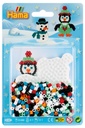 Blister 450 beads color + placa pingüino pequeño + papel de planchado