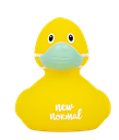 Pato con mascarilla Corona amarillo &quot;New normal&quot;
