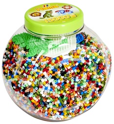 [2067] Bote 15.000 beads y 3 placas/pegboards (2067)