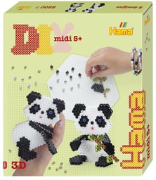 [3258] Kit Hama Beads Midi Panda 3D