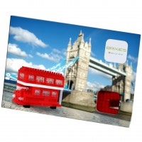 [220.035] Postcard Red Tour Bus - Postal Bus Turístico de Londres