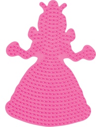 [258-48] Placa / Pegboard princesa para Hama midi color rosa pastel