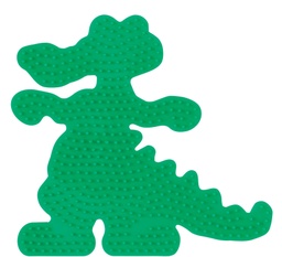 [259-42] Placa / Pegboard cocodrilo para Hama midi color verde fluorescente