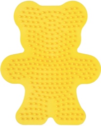 [289-03] Placa / Pegboard osito para Hama midi color amarillo