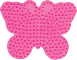 [298-48] Placa / Pegboard mariposa para Hama midi rosa pastel