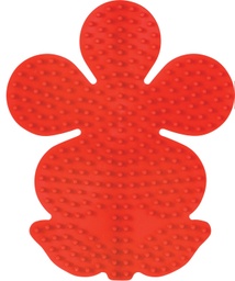 [299-05] Placa / Pegboard flor para Hama midi color rojo