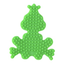 [324-42]  Placa / Pegboard rana pequeña para Hama midi color verde fluorescente