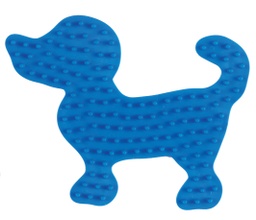 [326-09]  Placa / Pegboard perro pequeño para Hama midi color azul claro