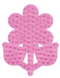 [327-48]  Placa / Pegboard flor pequeña para Hama midi color rosa fluorescente
