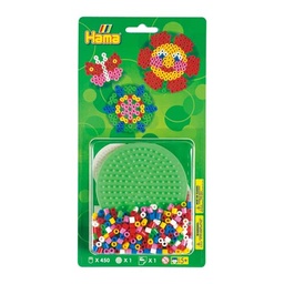 [4146] Blister 450 beads + placa redonda pequeña + papel de planchado