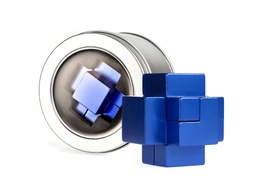 [473441] Fortress Metal Puzzle en lata (azul)