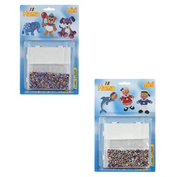 [5608] Surtido - Blister Hama Beads Mini 5000 beads + placa - CAJA 12 UDS