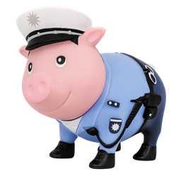 [LI9043] Biggys - Piggy Bank Policía