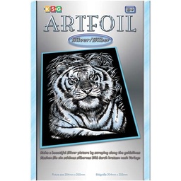 [SA1017] Artfoil Silver - Tigre blanco