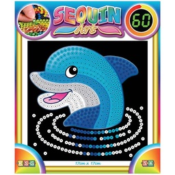[SA1327] Sequin Art 60 -  Delfín